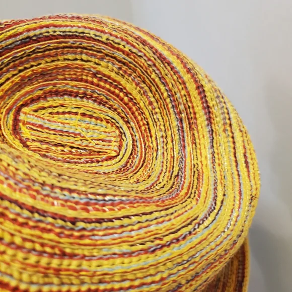Yellow Woven Fedora Hat - Picture 5 of 7